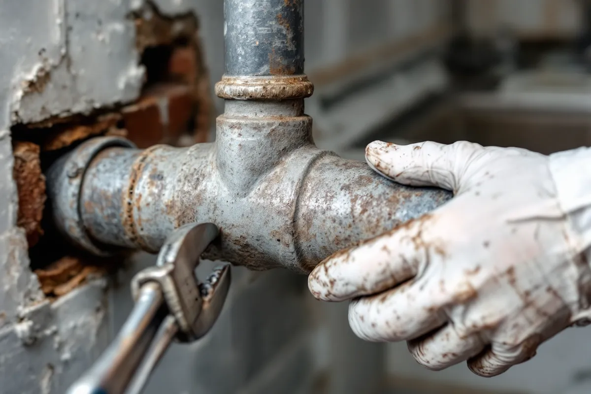 Practical on-site detail supporting lead pipes: health risks, identification and replacement
