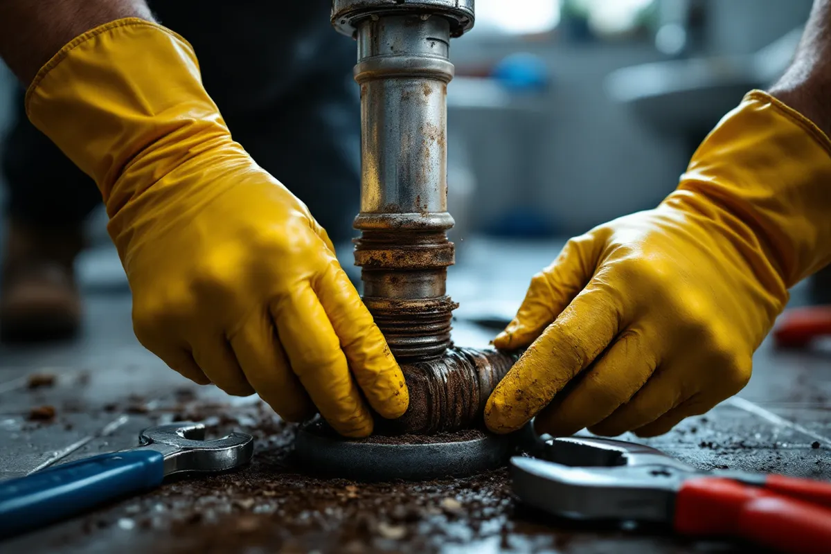 Practical on-site detail supporting outside drain blocked: what to do and who's responsible