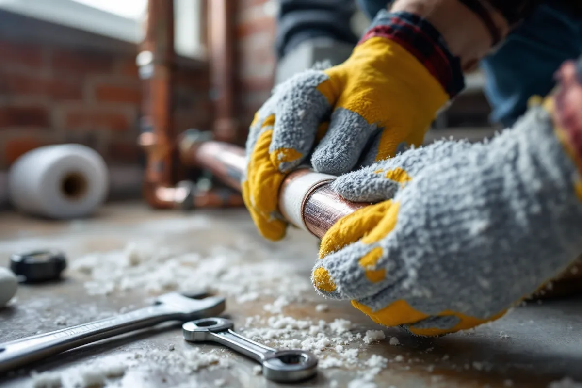 Practical on-site detail supporting 6 ways to protect your pipes from freezing this winter