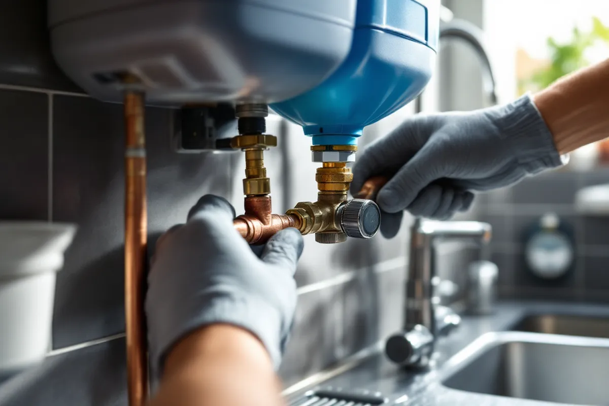 Practical on-site detail supporting water softener guide: how they work, costs and installation