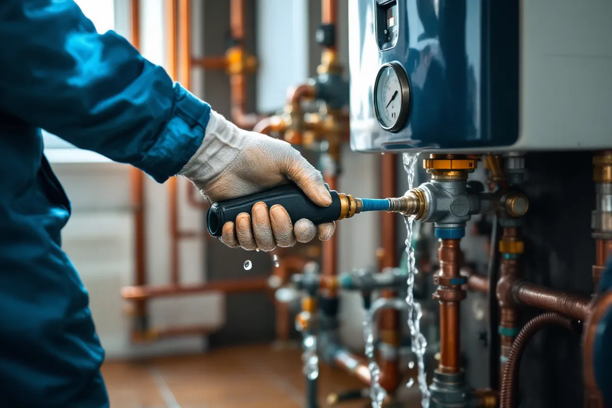 Practical on-site detail supporting what is a powerflush and does your boiler need one?