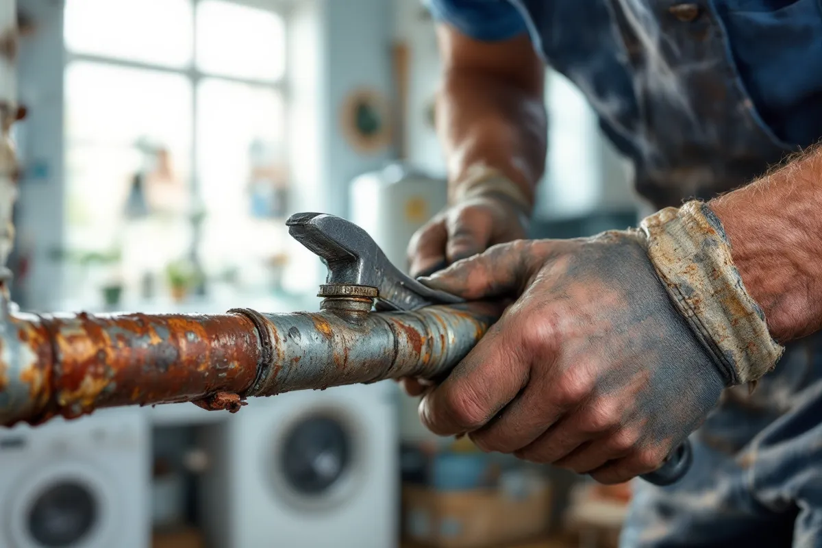 Practical on-site detail supporting pitch fibre pipe alert: 1950s–70s homes at failure risk