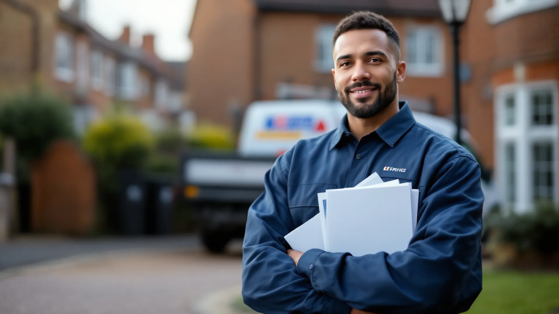 Professional UK trade engineer with qualification certificates and service van